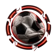 Bola de futebol com sinal de acesso encerrado